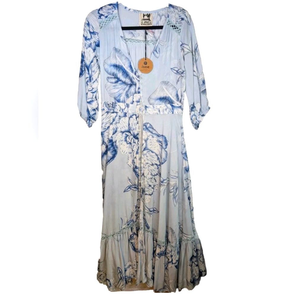 Jaase Blue Dolman Sleeve Sundress